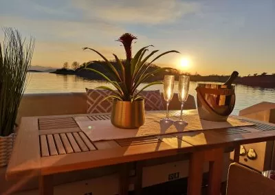 Sunset at the island Rossøy. - Crociera di 24 ore nel Lysefjord o nel Ryfylke - Private Cruise