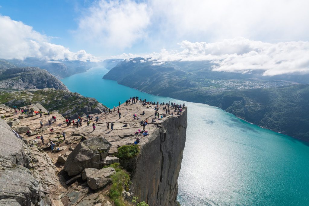 The view over the Pulpit Rock / Preikestolen